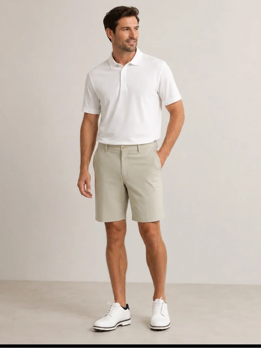 Grand Slam Men’s Performance Golf Shorts Khaki Size 38